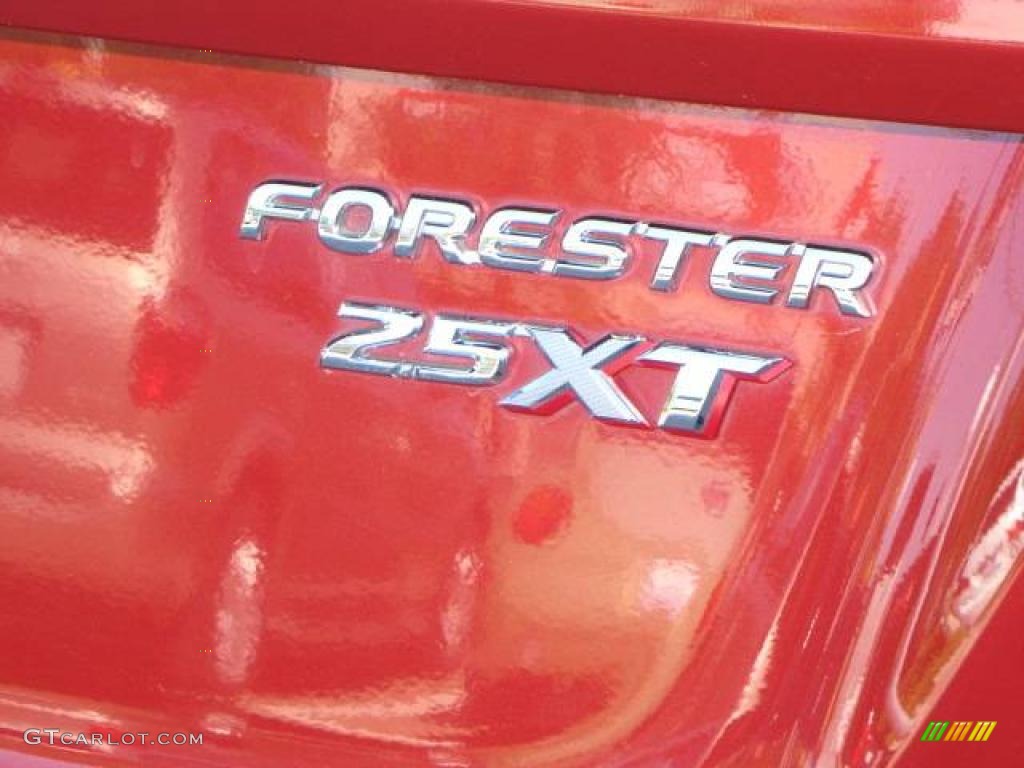2006 Forester 2.5 XT Limited - Garnet Red Pearl / Desert Beige photo #16
