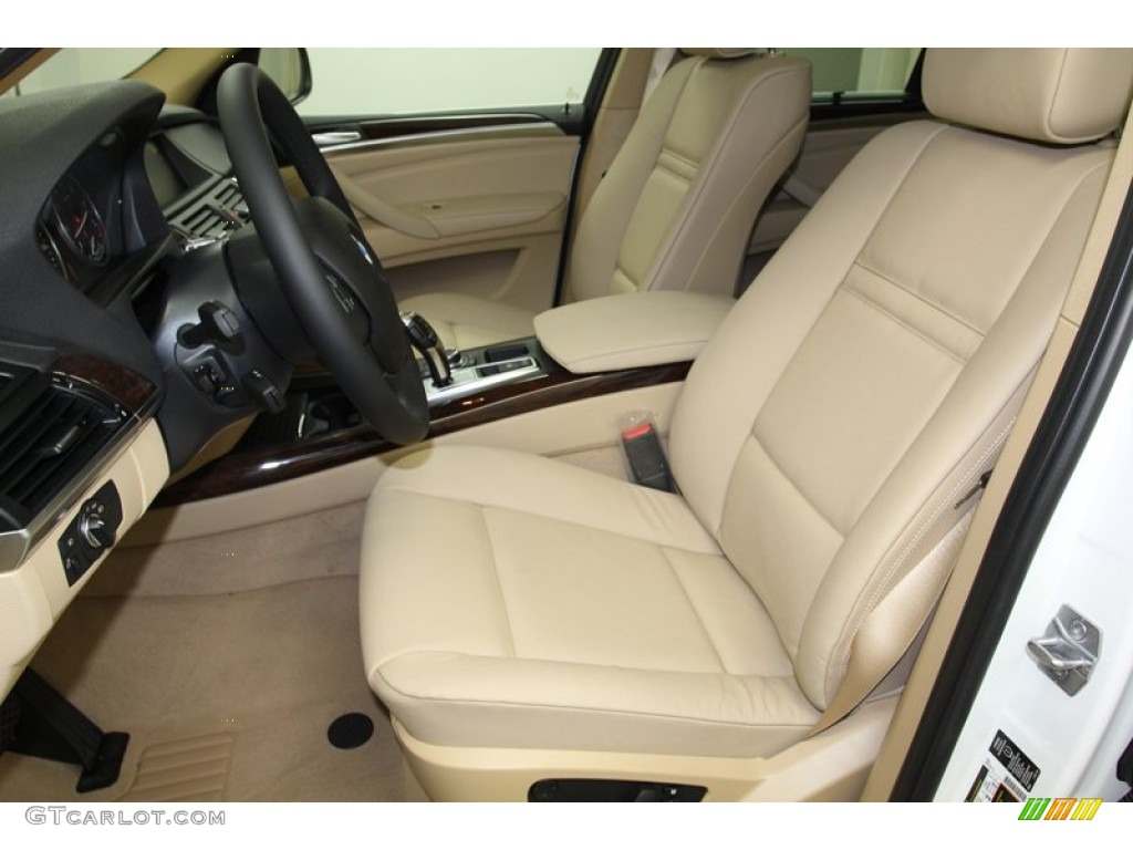 Sand Beige Interior 2013 BMW X5 xDrive 35i Premium Photo #78277786