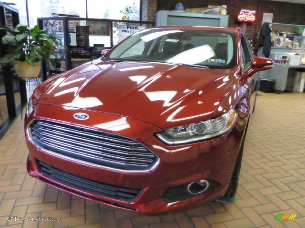 2013 Fusion SE 1.6 EcoBoost - Ruby Red Metallic / Charcoal Black photo #6