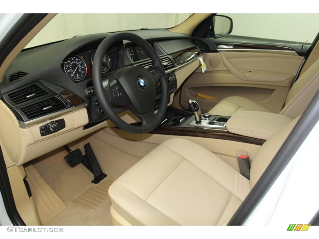 Sand Beige Interior 2013 BMW X5 xDrive 35i Premium Photo #78277976
