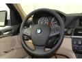 2013 BMW X5 Sand Beige Interior Steering Wheel Photo