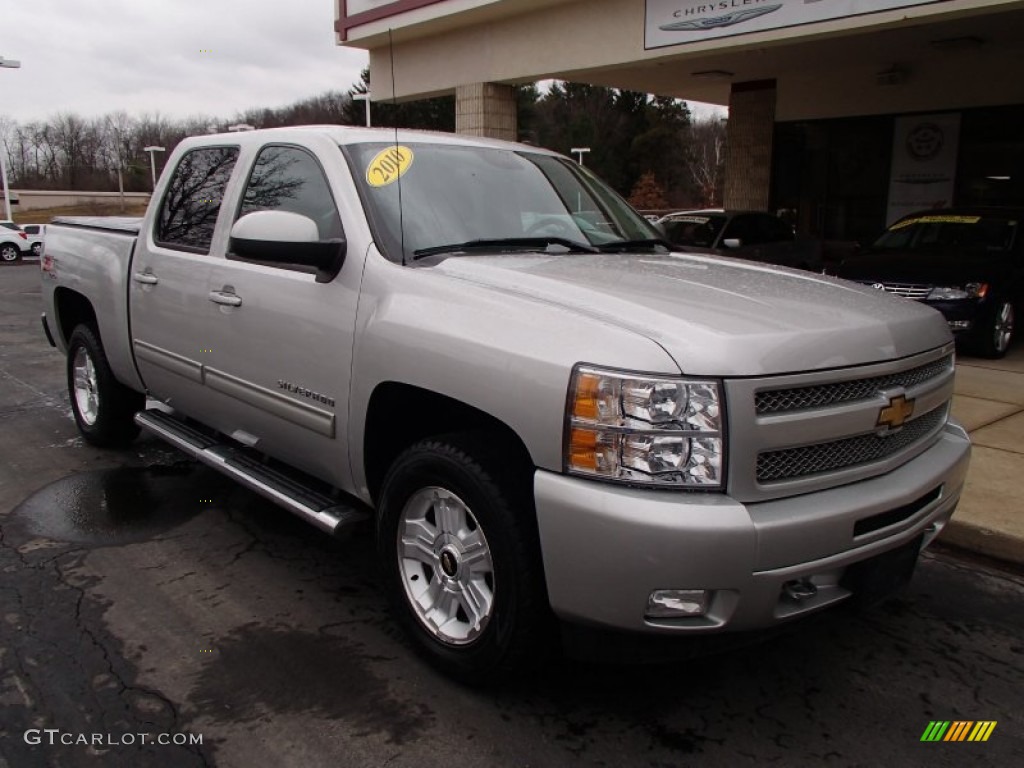 2010 Silverado 1500 LTZ Crew Cab 4x4 - Sheer Silver Metallic / Ebony photo #2