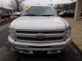 2010 Sheer Silver Metallic Chevrolet Silverado 1500 LTZ Crew Cab 4x4  photo #3