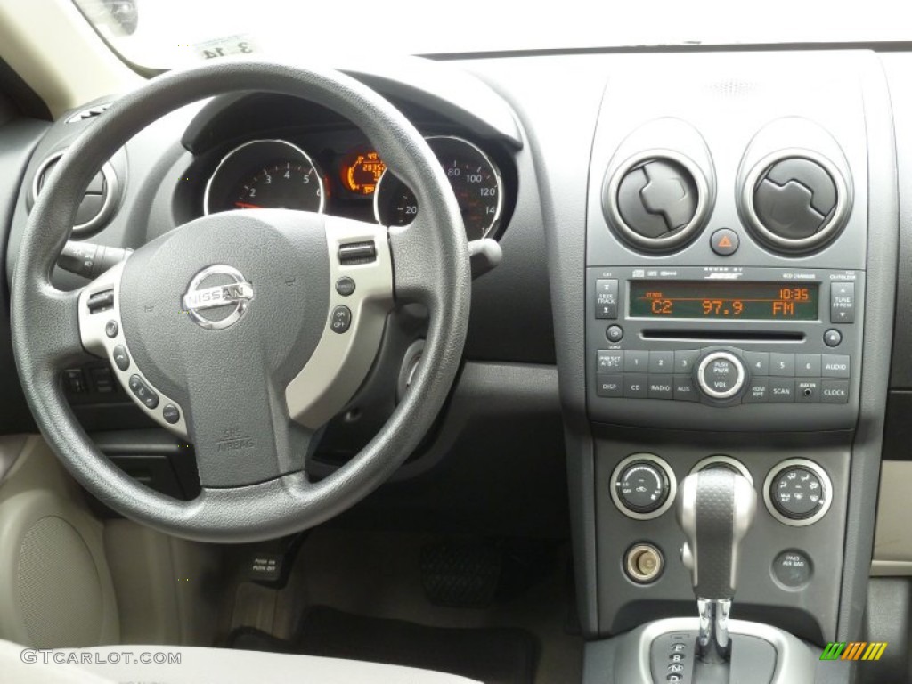 2010 Nissan Rogue SL AWD Gray Dashboard Photo #78278343