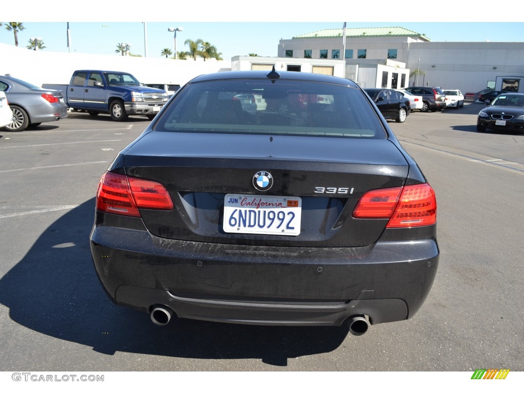 2011 3 Series 335i Coupe - Black Sapphire Metallic / Black photo #6