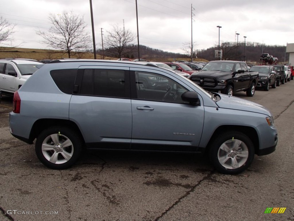Winter Chill Pearl 2014 Jeep Compass Sport 4x4 Exterior Photo #78278720