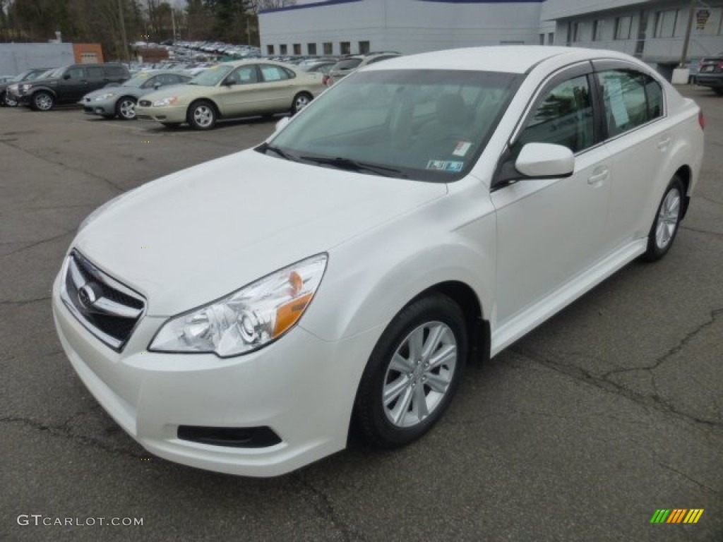 Satin White Pearl 2010 Subaru Legacy 2.5i Premium Sedan Exterior Photo #78279427