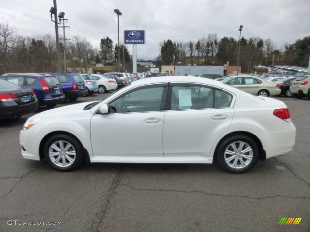 Satin White Pearl 2010 Subaru Legacy 2.5i Premium Sedan Exterior Photo #78279437