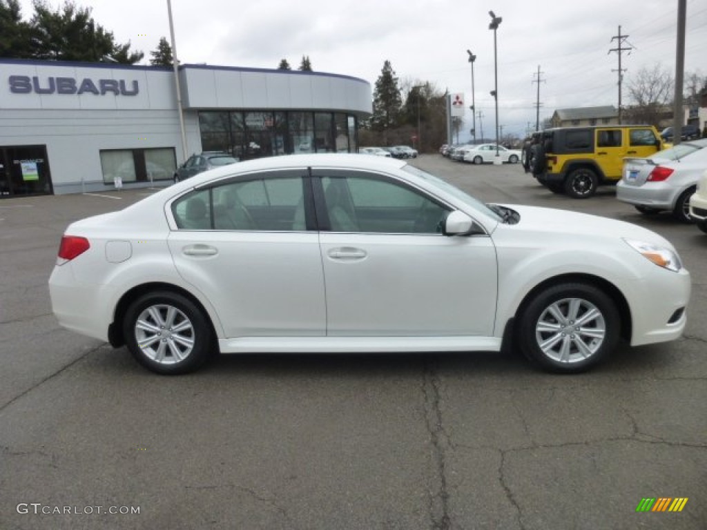 Satin White Pearl 2010 Subaru Legacy 2.5i Premium Sedan Exterior Photo #78279508