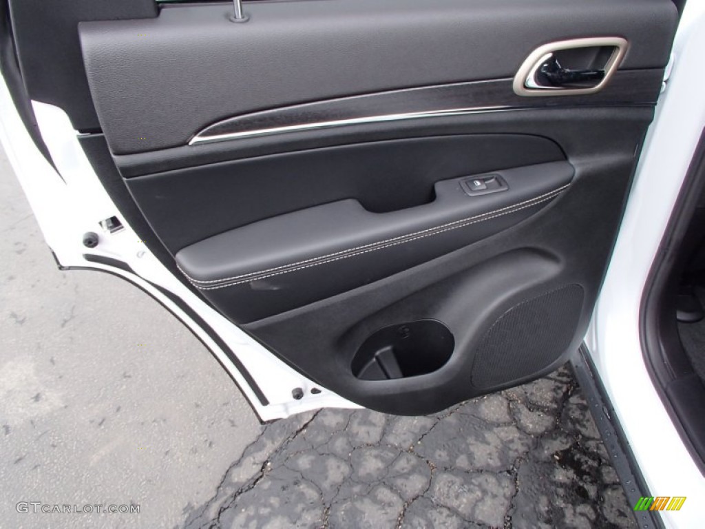 2014 Jeep Grand Cherokee Limited 4x4 Morocco Black Door Panel Photo #78279700