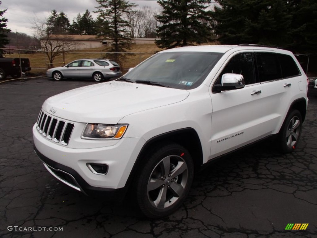 Bright White 2014 Jeep Grand Cherokee Limited 4x4 Exterior Photo #78279848
