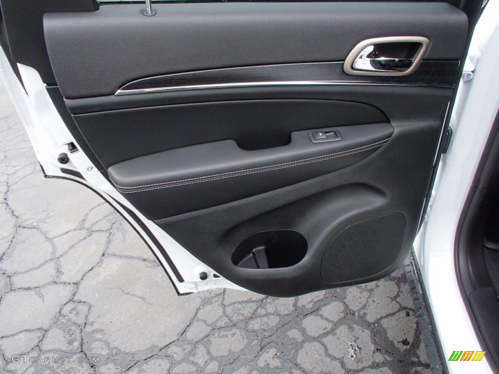 2014 Jeep Grand Cherokee Limited 4x4 Morocco Black Door Panel Photo #78280072