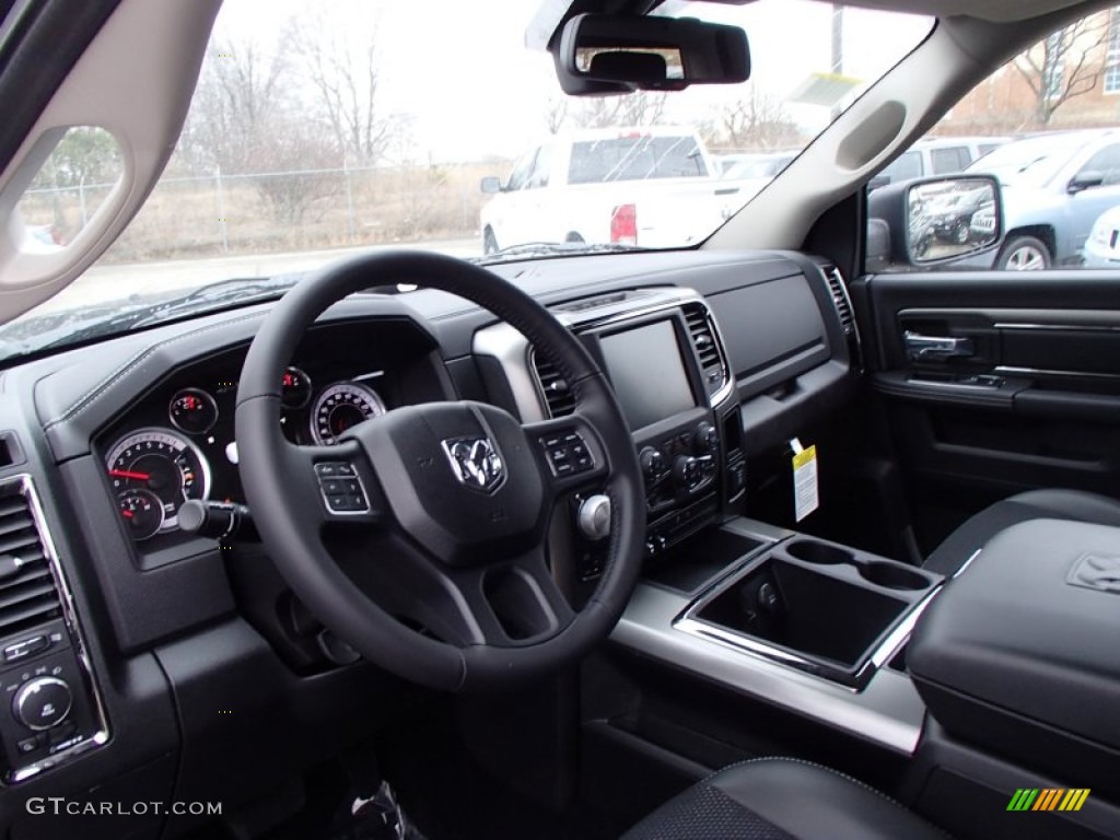 2013 Ram 1500 Sport Crew Cab 4x4 Black Dashboard Photo #78281135