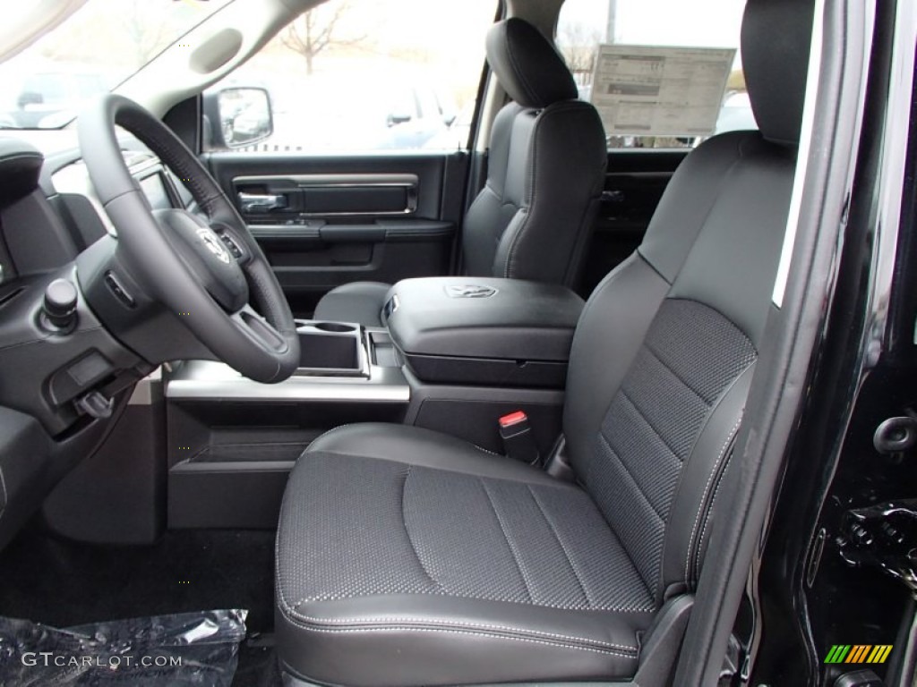 Black Interior 2013 Ram 1500 Sport Crew Cab 4x4 Photo #78281164