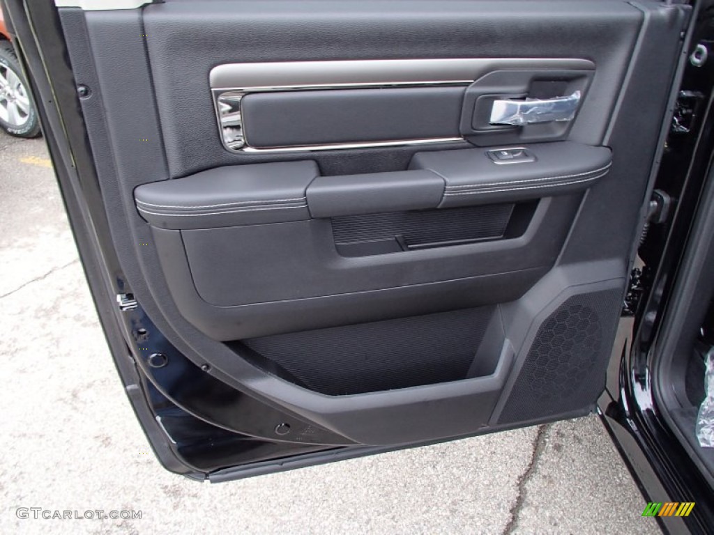 2013 Ram 1500 Sport Crew Cab 4x4 Black Door Panel Photo #78281210