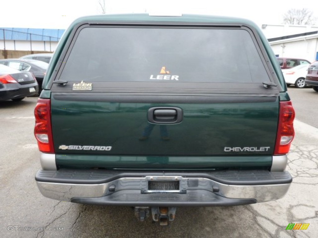 2003 Silverado 1500 LS Extended Cab 4x4 - Dark Green Metallic / Dark Charcoal photo #4