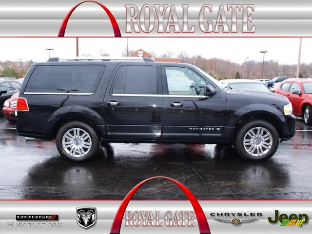 2011 Navigator L Limited Edition 4x4 - Tuxedo Black Metallic / Canyon/Black photo #1