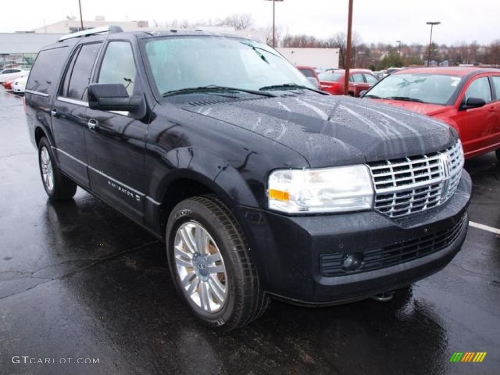 2011 Navigator L Limited Edition 4x4 - Tuxedo Black Metallic / Canyon/Black photo #2