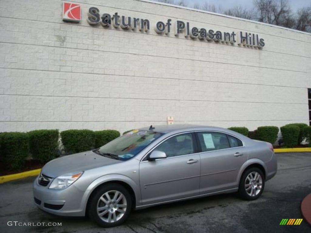 2007 Aura XE - Silver Pearl Metallic / Gray photo #1