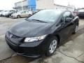 2013 Crystal Black Pearl Honda Civic LX Coupe  photo #7