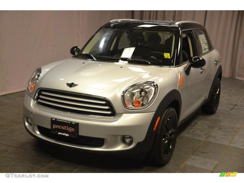 2013 Cooper Countryman - Crystal Silver Metallic / Carbon Black photo #1