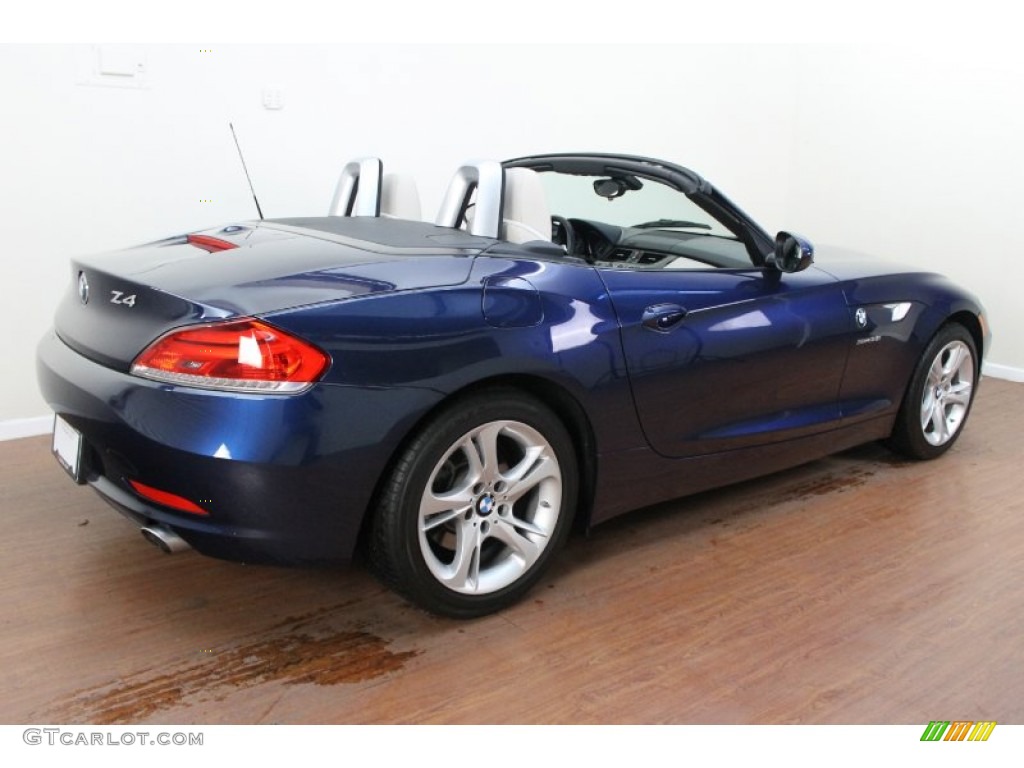 2011 Z4 sDrive35i Roadster - Deep Sea Blue Metallic / Ivory White photo #5