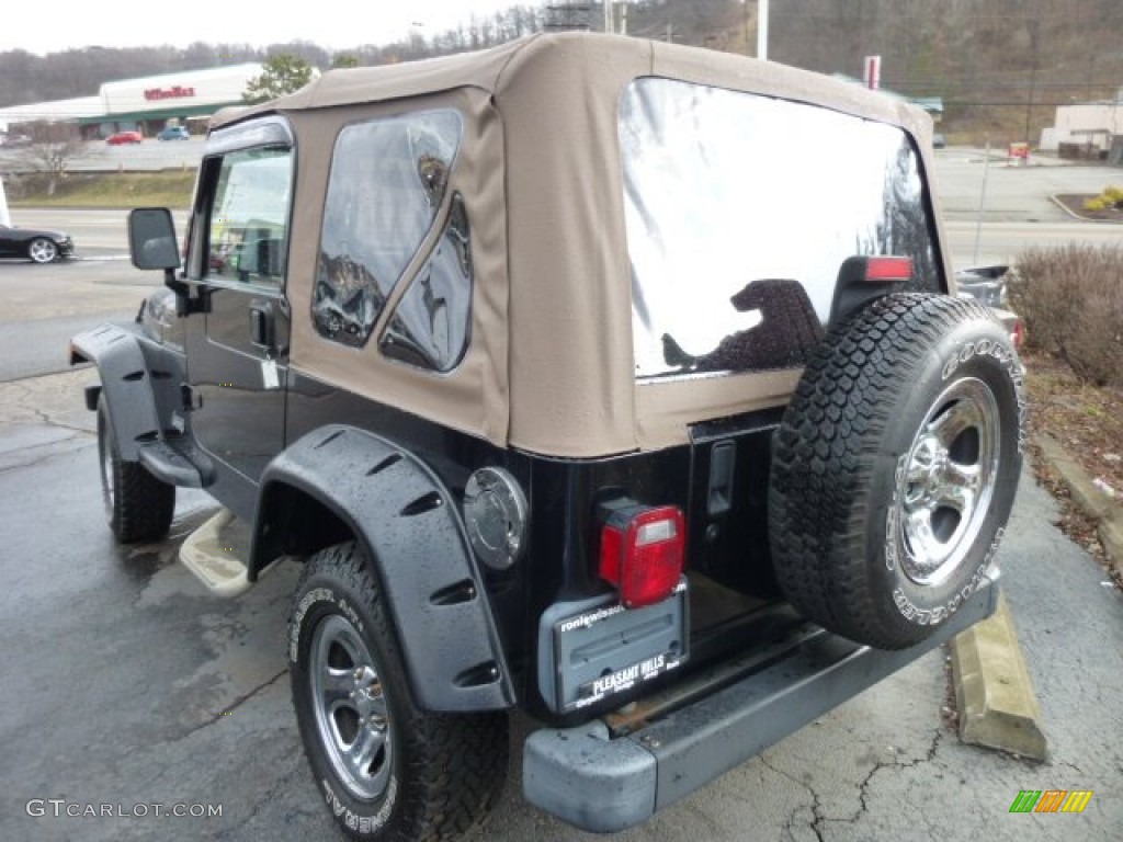2002 Wrangler Apex Edition 4x4 - Black / Apex Cognac Ultra-Hide photo #2