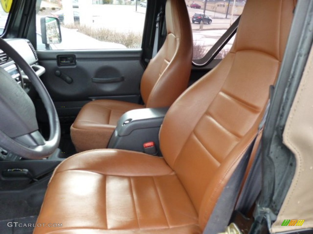 2002 Wrangler Apex Edition 4x4 - Black / Apex Cognac Ultra-Hide photo #5