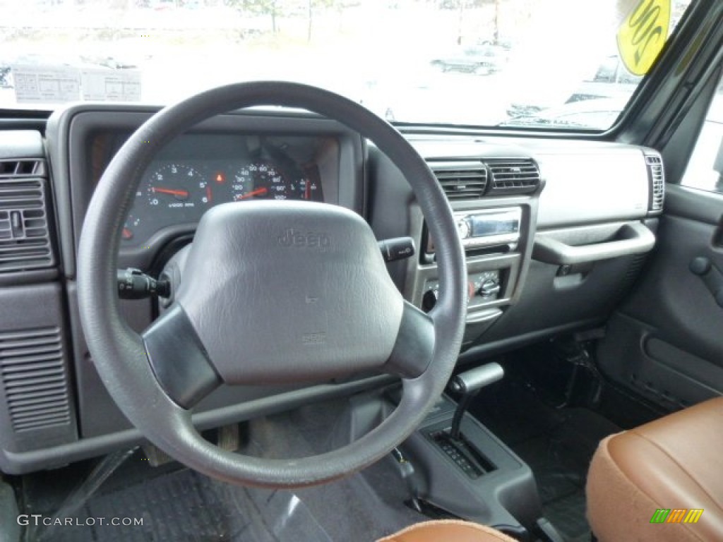 2002 Wrangler Apex Edition 4x4 - Black / Apex Cognac Ultra-Hide photo #7