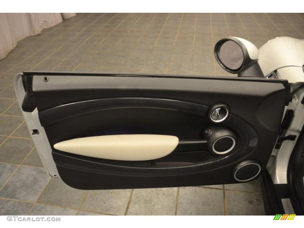 2012 Mini Cooper S Roadster Carbon Black Door Panel Photo #78286334