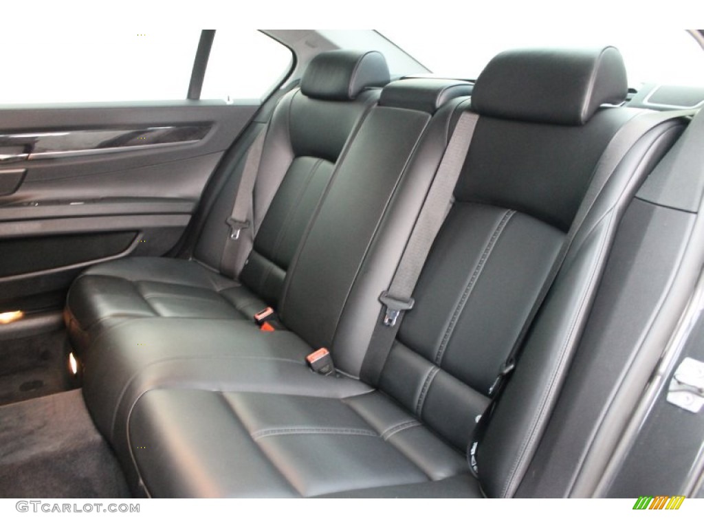 Black Nappa Leather Interior 2009 BMW 7 Series 750Li Sedan Photo #78286443