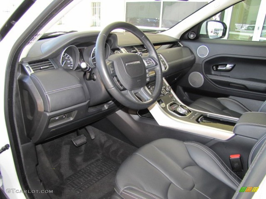 Ebony Interior 2012 Land Rover Range Rover Evoque Prestige Photo #78286762