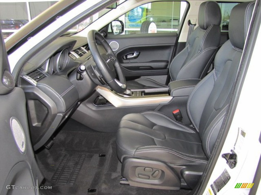 Ebony Interior 2012 Land Rover Range Rover Evoque Prestige Photo #78287155