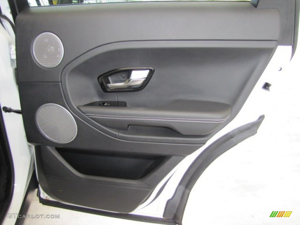 2012 Land Rover Range Rover Evoque Prestige Ebony Door Panel Photo #78287263