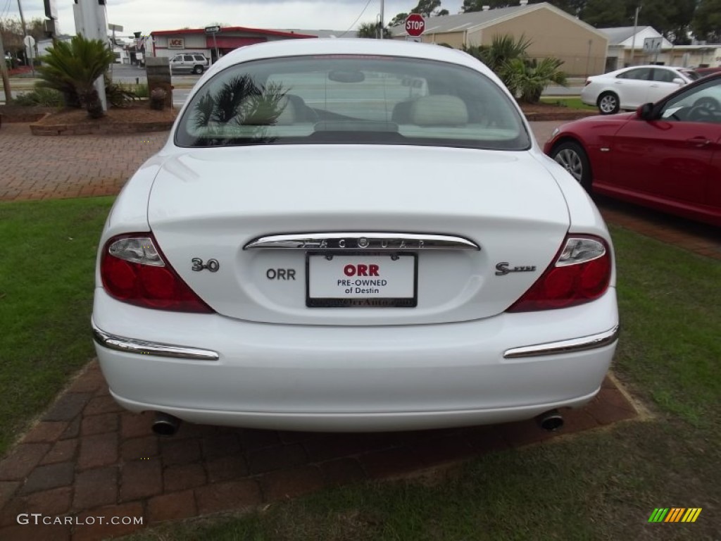 2000 S-Type 3.0 - Spindrift White / Cashmere photo #4