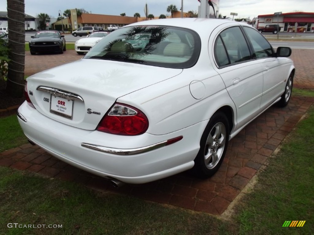 2000 S-Type 3.0 - Spindrift White / Cashmere photo #5