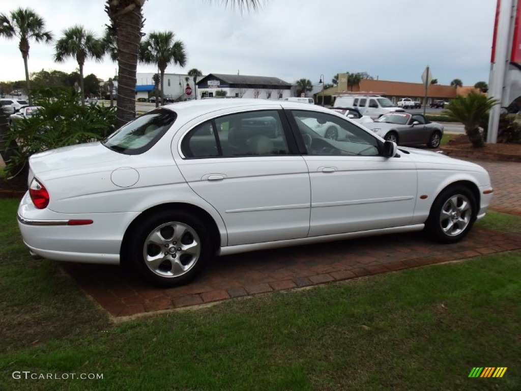2000 S-Type 3.0 - Spindrift White / Cashmere photo #6