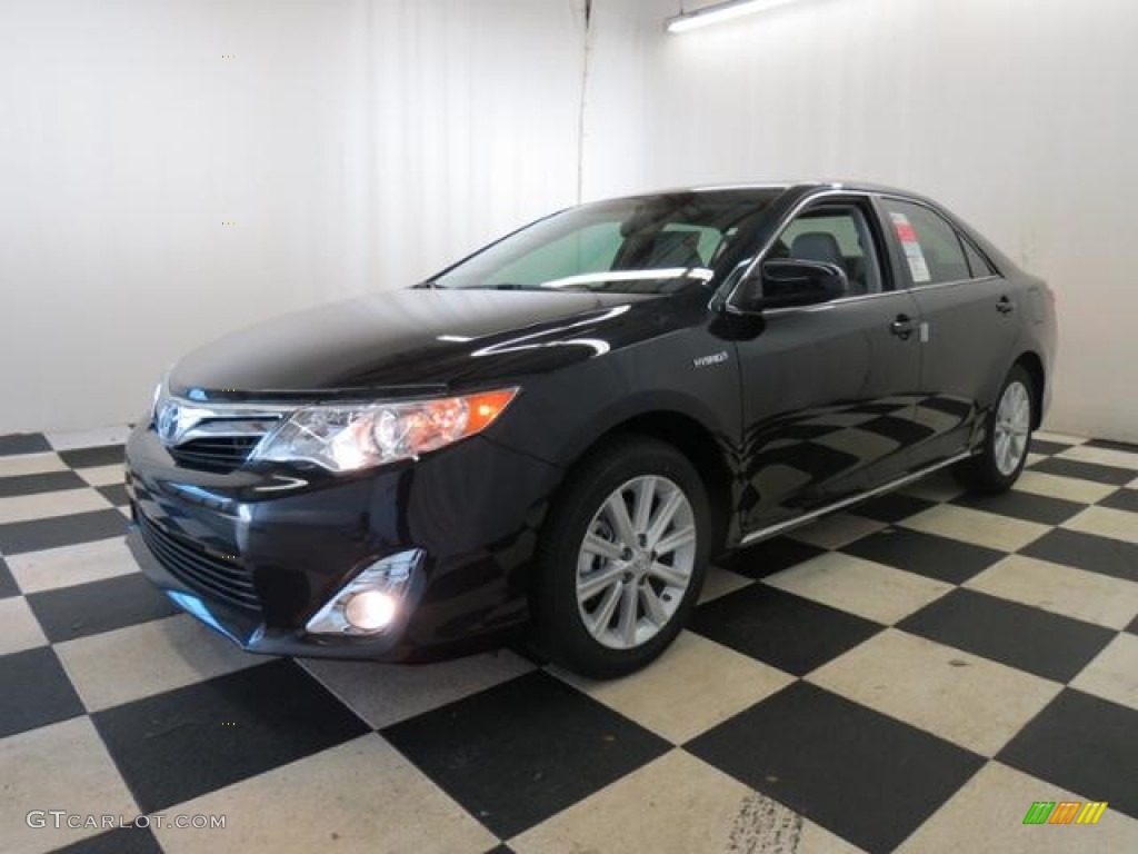 2013 Camry Hybrid XLE - Magnetic Gray Metallic / Light Gray photo #3