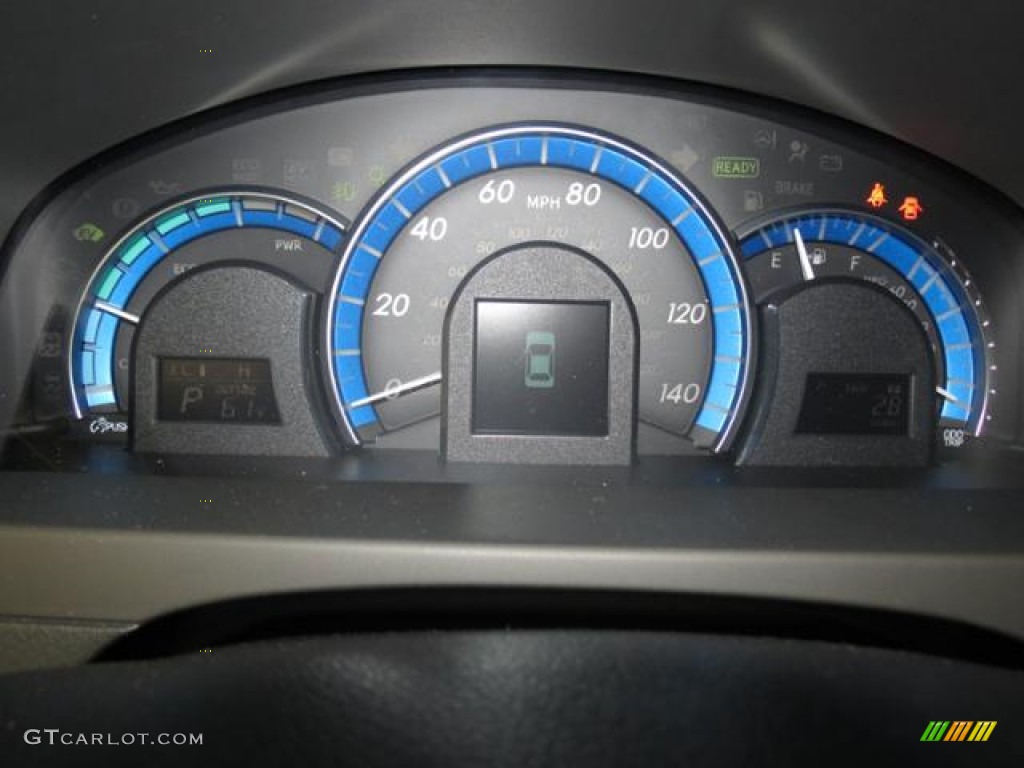 2013 Camry Hybrid XLE - Magnetic Gray Metallic / Light Gray photo #12