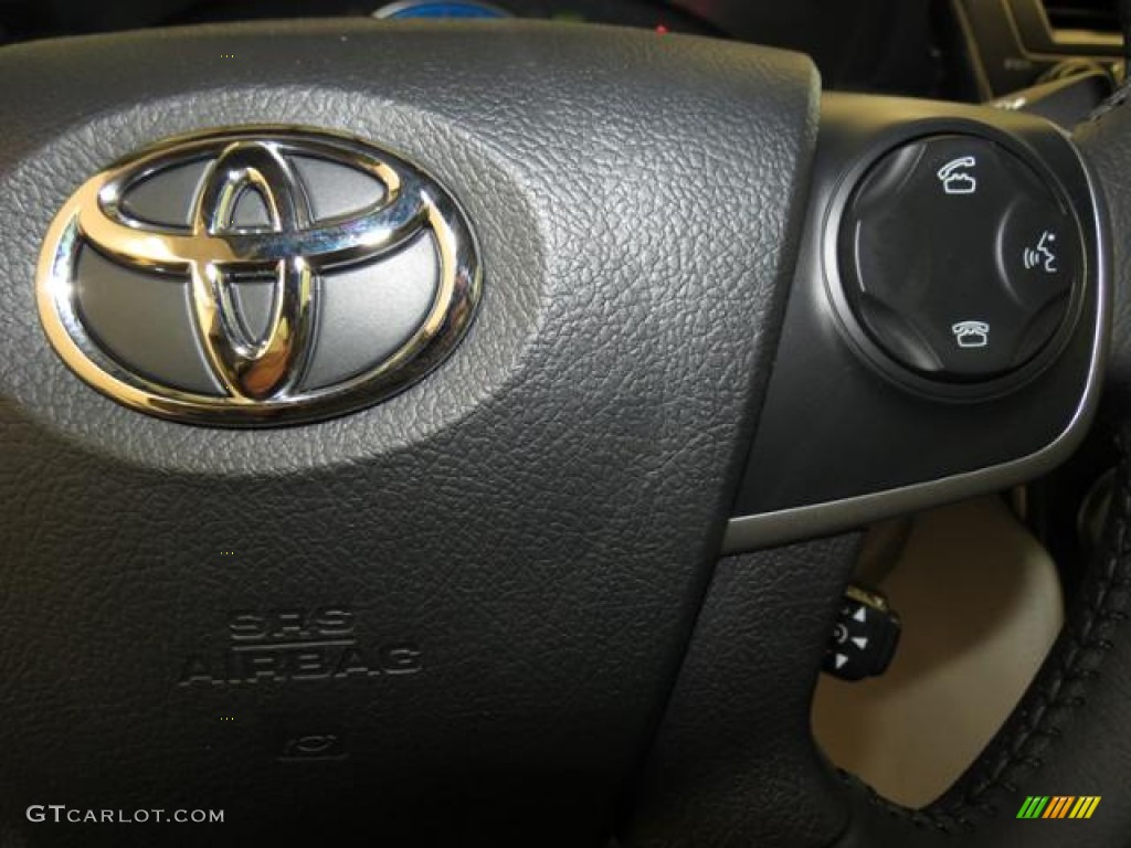 2013 Camry Hybrid XLE - Magnetic Gray Metallic / Light Gray photo #16