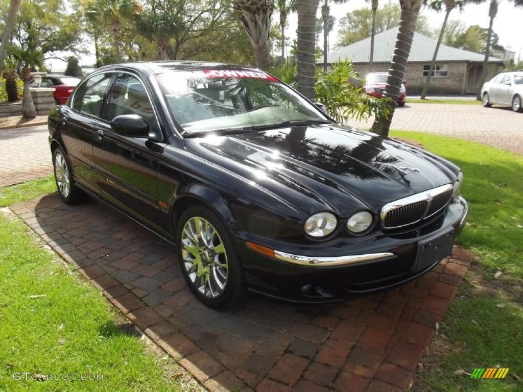 Ebony Black 2003 Jaguar X-Type 3.0 Exterior Photo #78287794