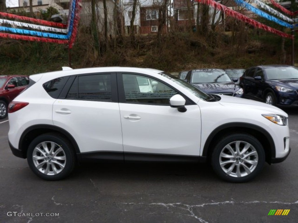 Crystal White Pearl Mica 2014 Mazda CX-5 Grand Touring AWD Exterior Photo #78287983