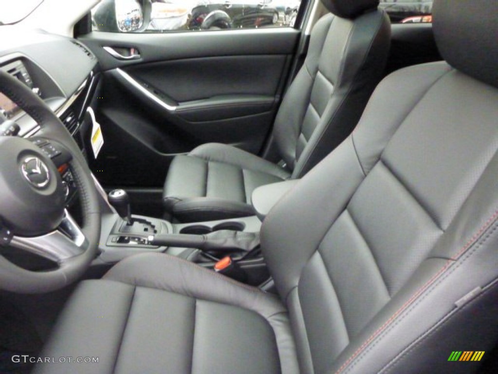 Black Interior 2014 Mazda CX-5 Grand Touring AWD Photo #78288381