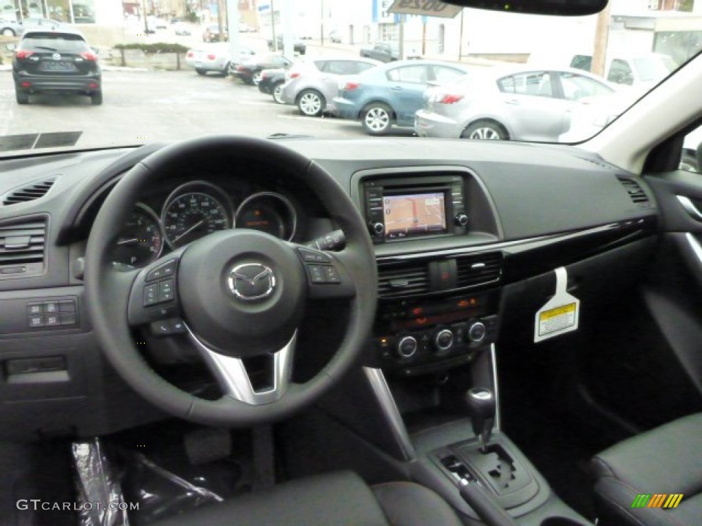 2014 Mazda CX-5 Grand Touring AWD Black Dashboard Photo #78288409
