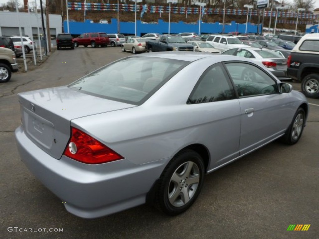 2004 Civic EX Coupe - Satin Silver Metallic / Black photo #11