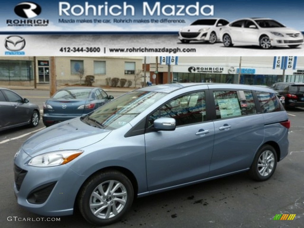 2013 MAZDA5 Sport - Clear Water Blue Mica / Black photo #1