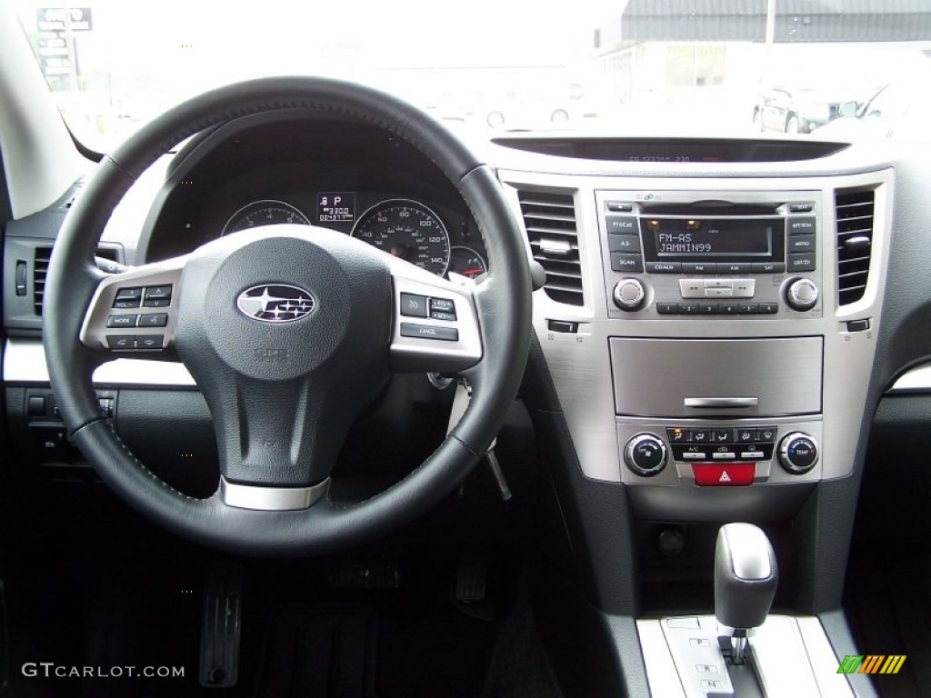 2013 Subaru Outback 2.5i Premium Off Black Leather Dashboard Photo #78289987