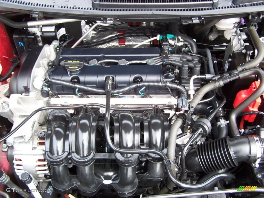 2012 Ford Fiesta SE Hatchback 1.6 Liter DOHC 16-Valve Ti-VCT Duratec 4 Cylinder Engine Photo #78290206