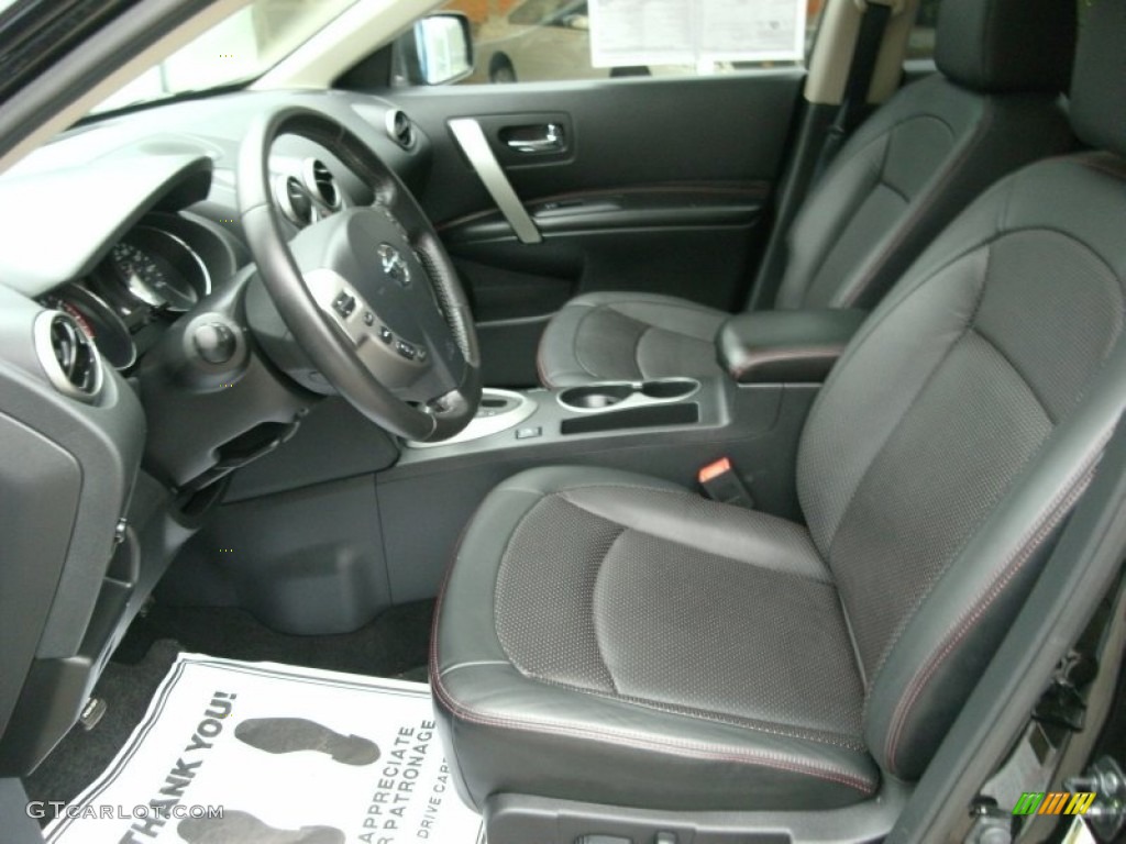 2011 Rogue SL AWD - Wicked Black / Black photo #6