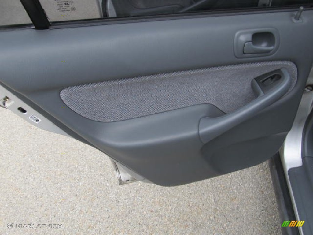 1996 Honda Civic EX Sedan Gray Door Panel Photo #78290860